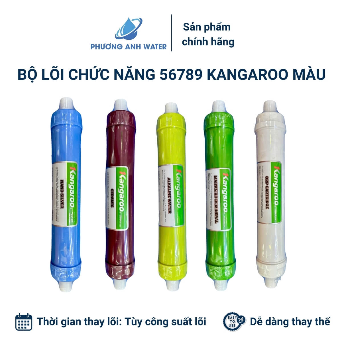 Bộ lõi chức năng 56789 chính hãng Kangaroo màu