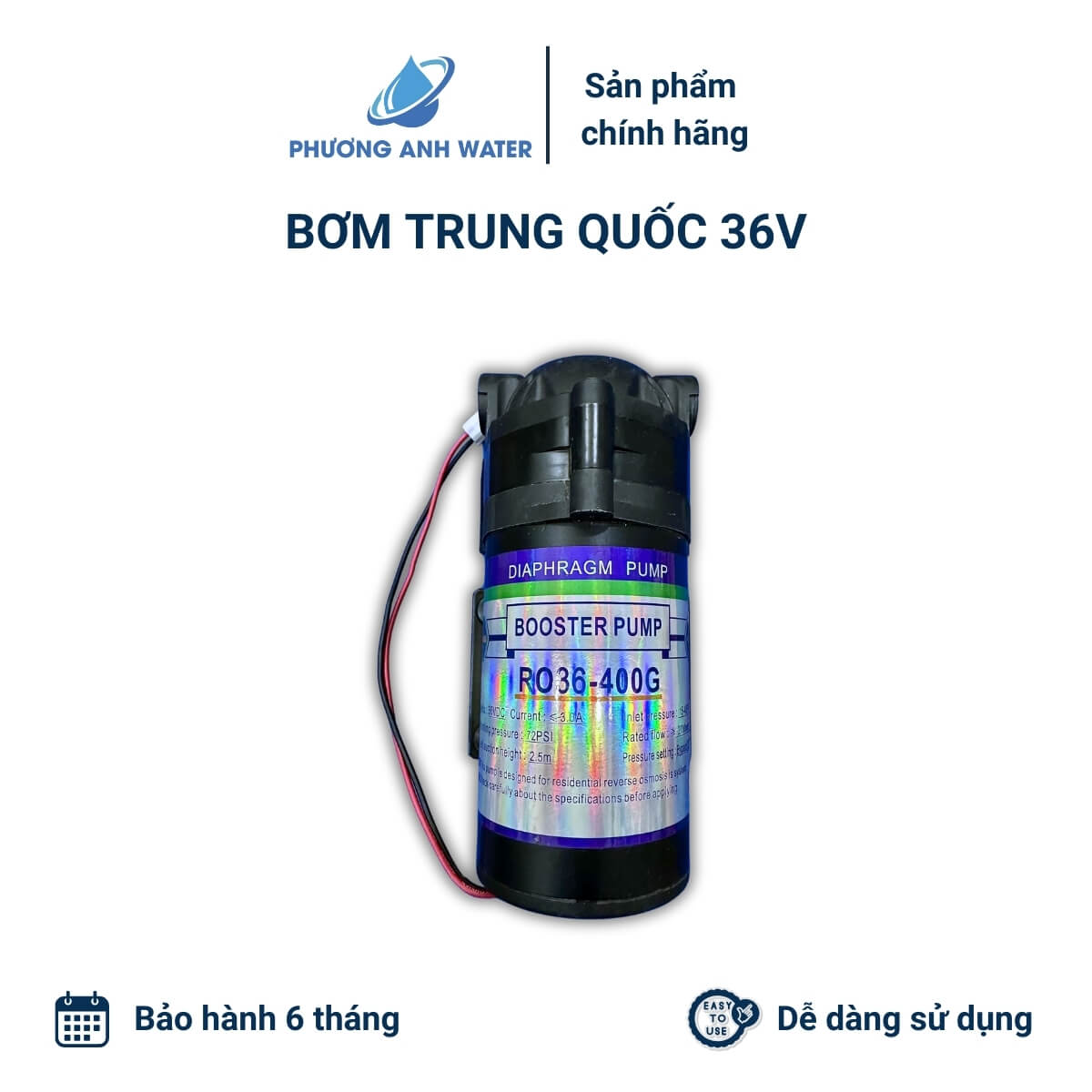 Bơm tăng áp Trung Quốc 36V chất lượng cao
