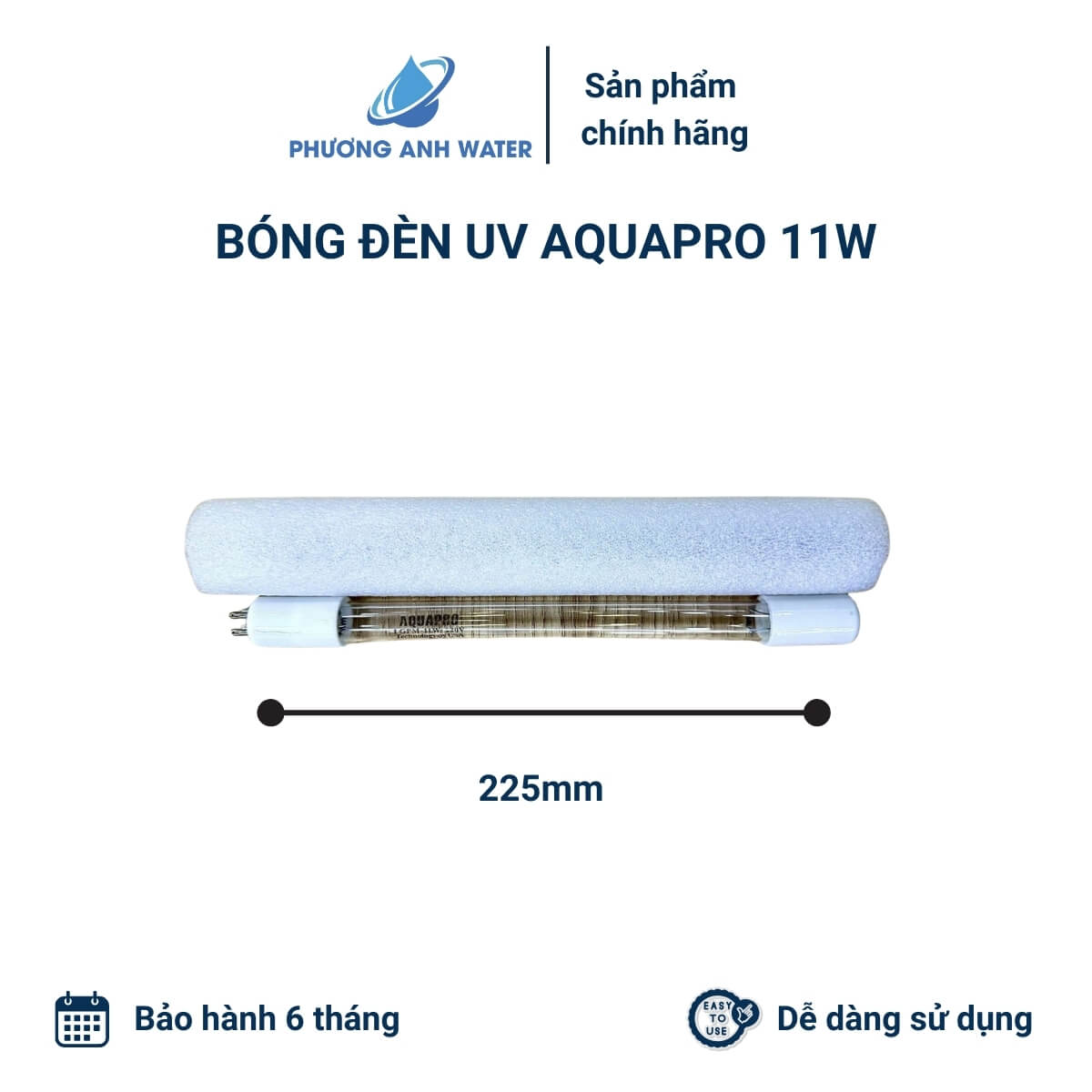 Bộ đèn UV Aquapro 11W cho máy lọc nước