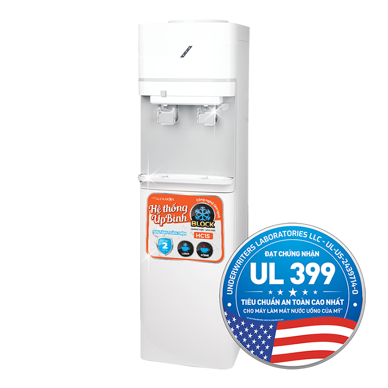 Cây nước nóng lạnh úp bình Karofi HC15