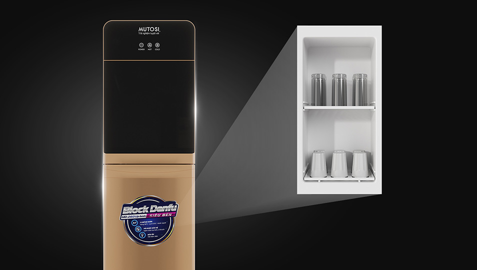 Cây nước nóng lạnh nguội úp bình Mutosi MD-260