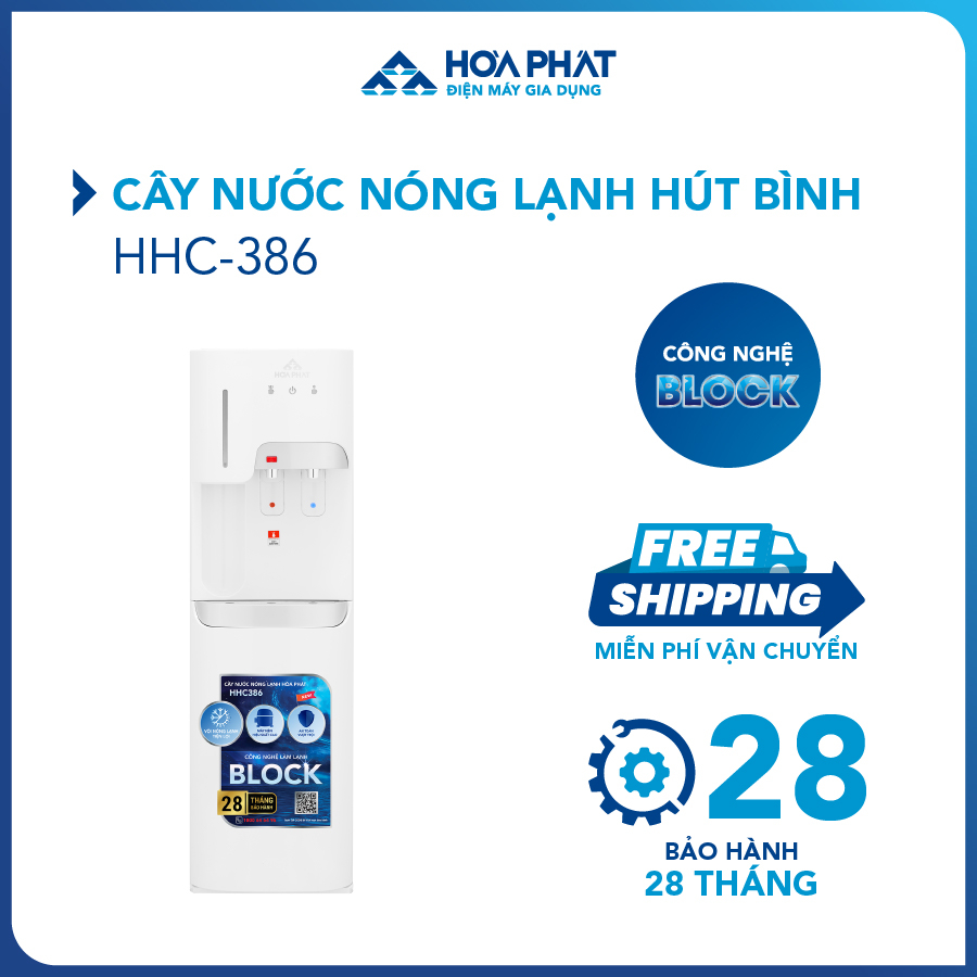 Cây nước nóng lạnh hút bình Hòa Phát HHC386