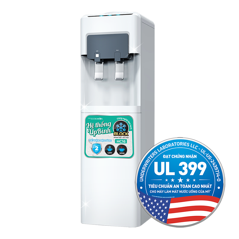 Cây nước nóng lạnh úp bình Karofi HC16