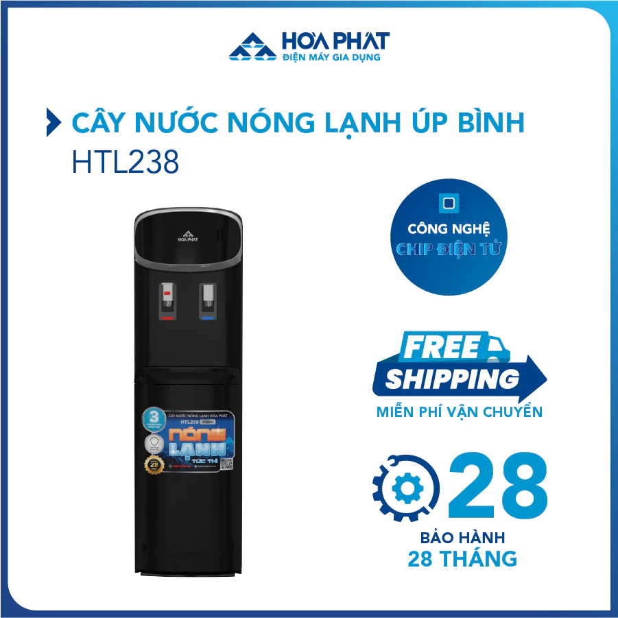 Cây nước nóng lạnh úp bình Hòa Phát HTL238