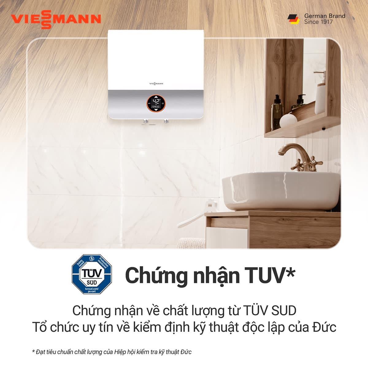 Máy nước nóng gián tiếp Vitowell Comfort Premium P2 S15, S20 & S30