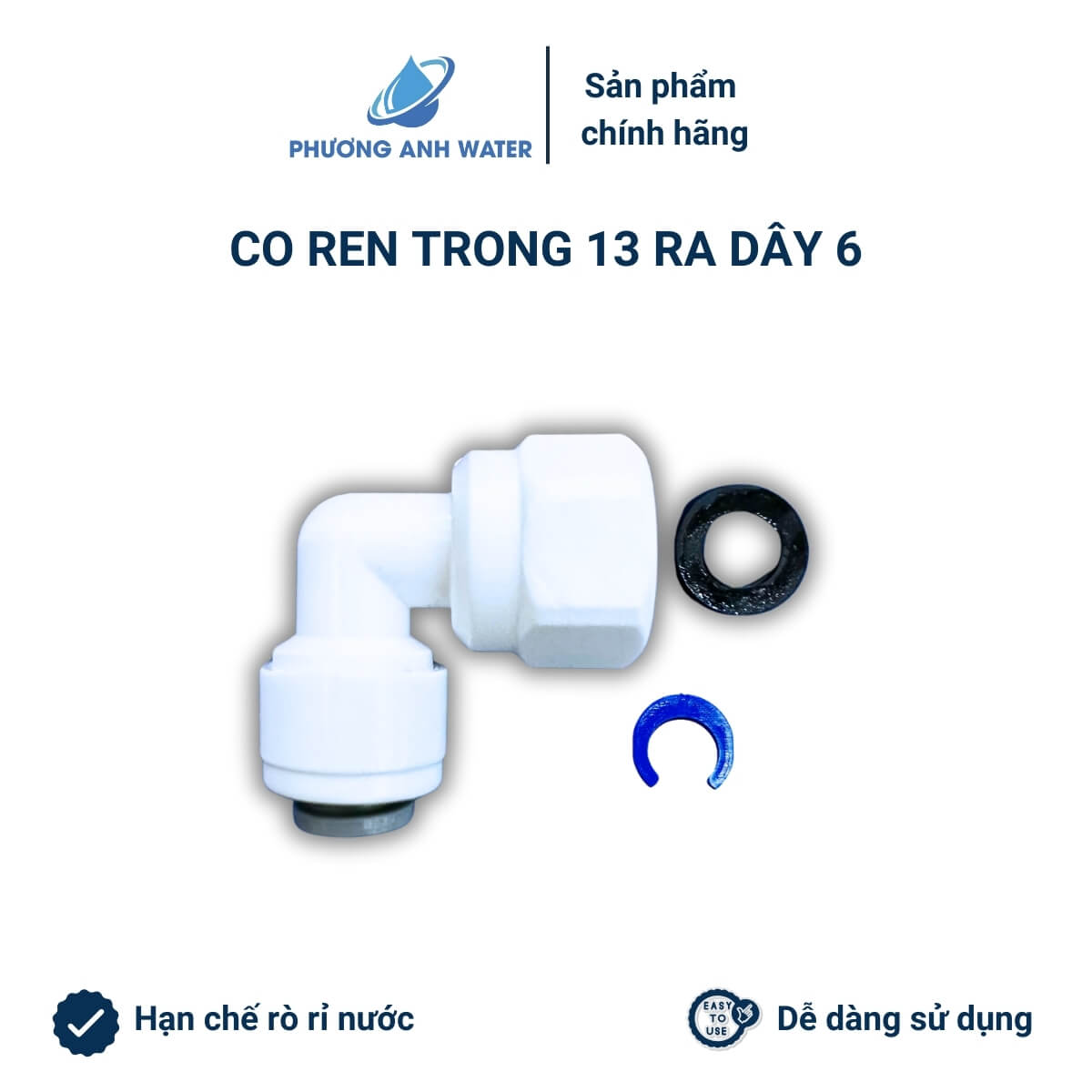Co ren trong nối nhanh ra dây phi 6 và phi 10