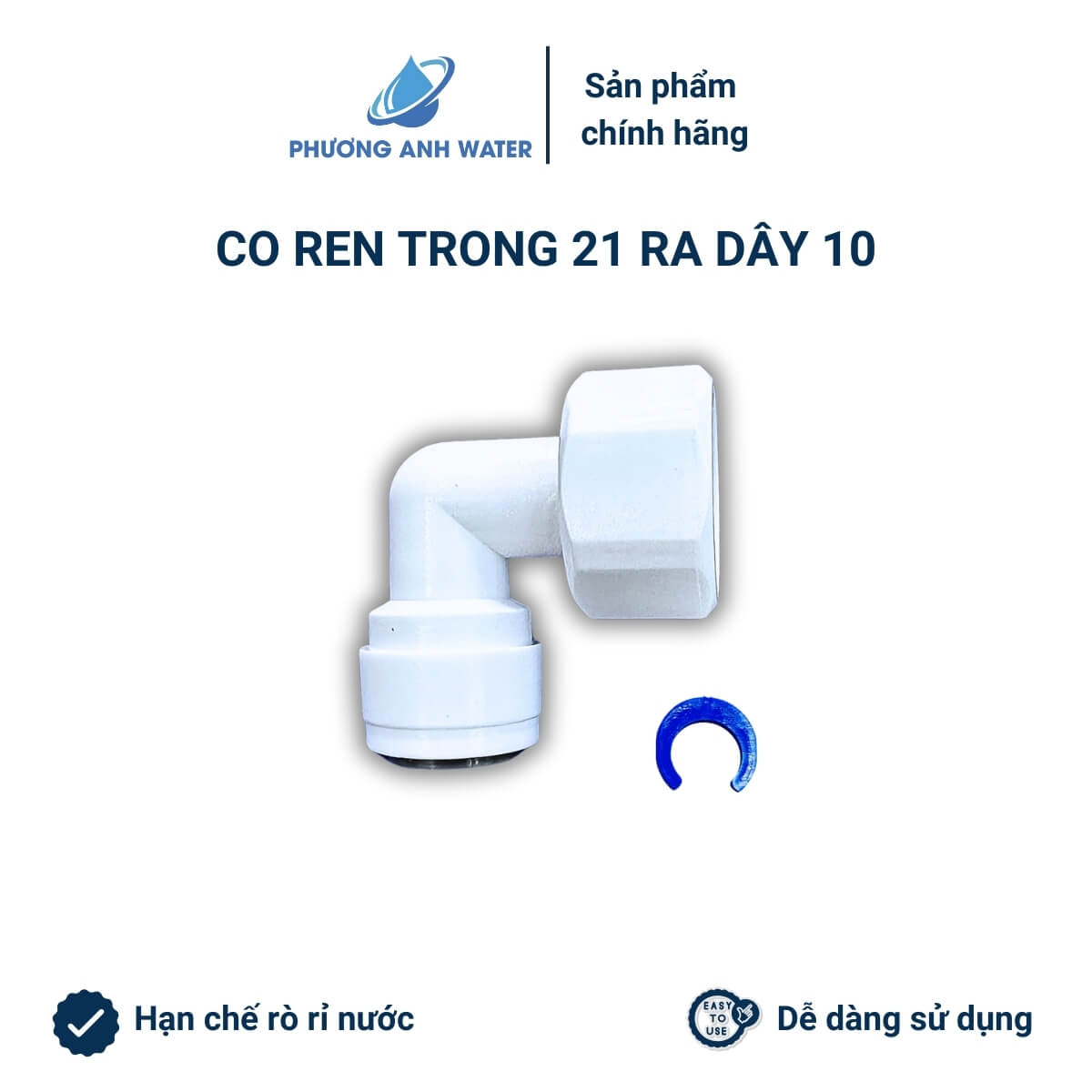 Co ren trong nối nhanh ra dây phi 6 và phi 10