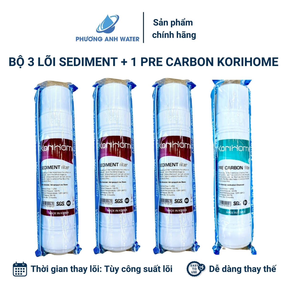 Lõi đúc nối nhanh chính hãng Korihome Hàn Quốc