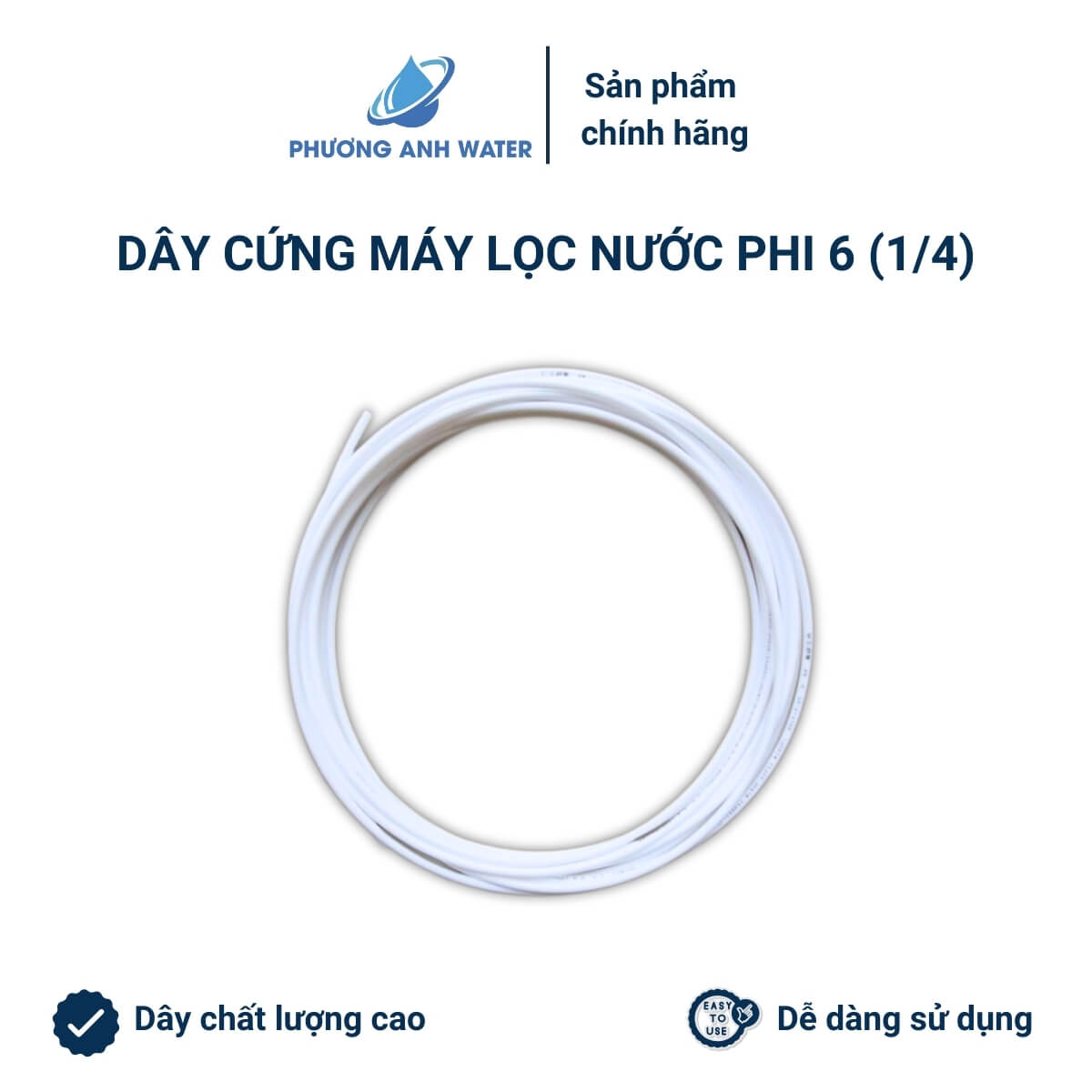 Dây cứng phi 6 chất lượng cao dùng cho máy lọc nước