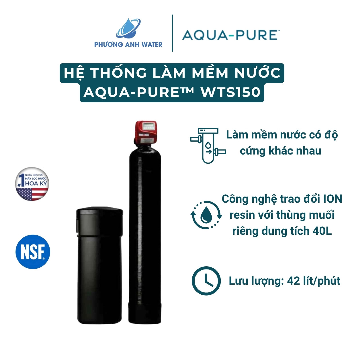 Hệ thống làm mềm nước Aqua-Pure™ WTS150