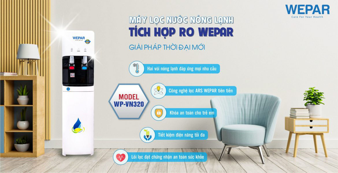 Máy lọc nước nóng lạnh WEPAR WP-VN320