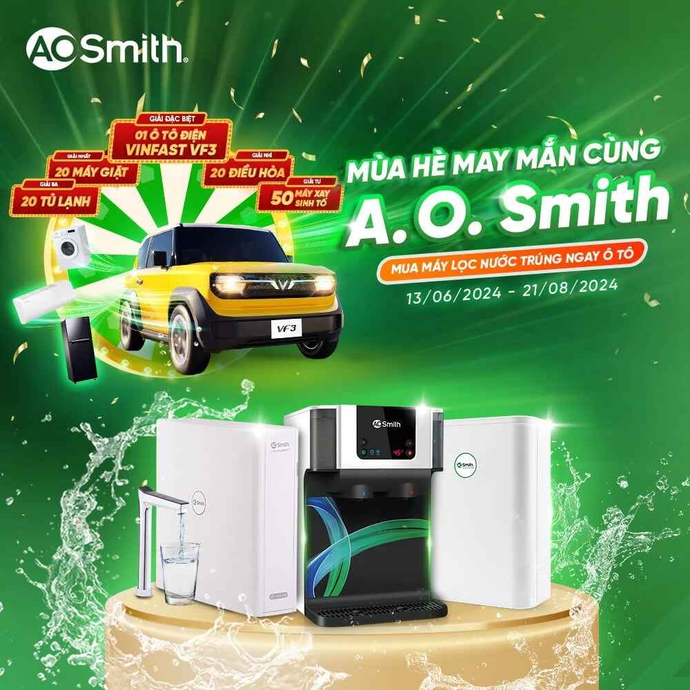 Máy lọc nước RO nước nóng A. O. Smith Proplanet P7 - Mới