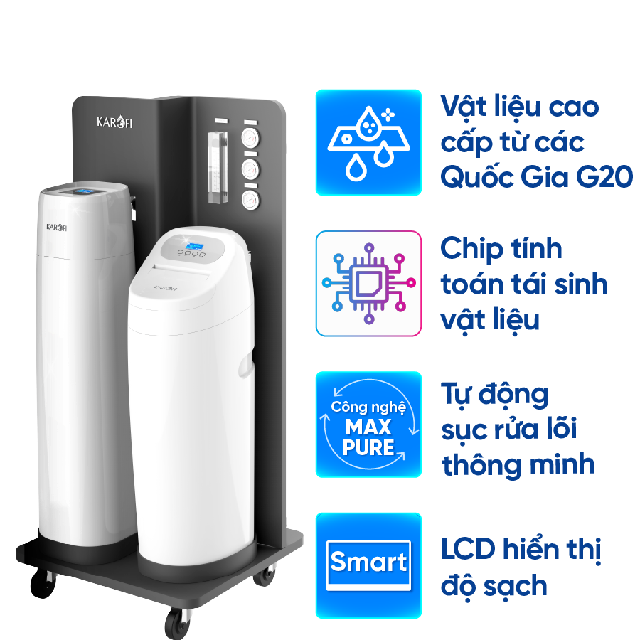 Lọc tổng trung tâm cao cấp Karofi WHF-E666