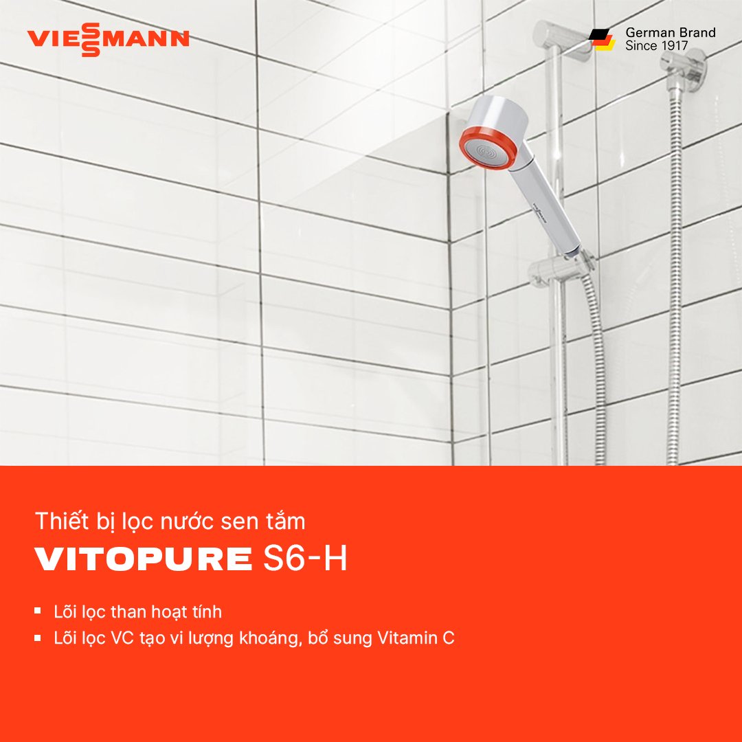 Thiết bị lọc nước vòi sen Viessmann Vitopure S6-H