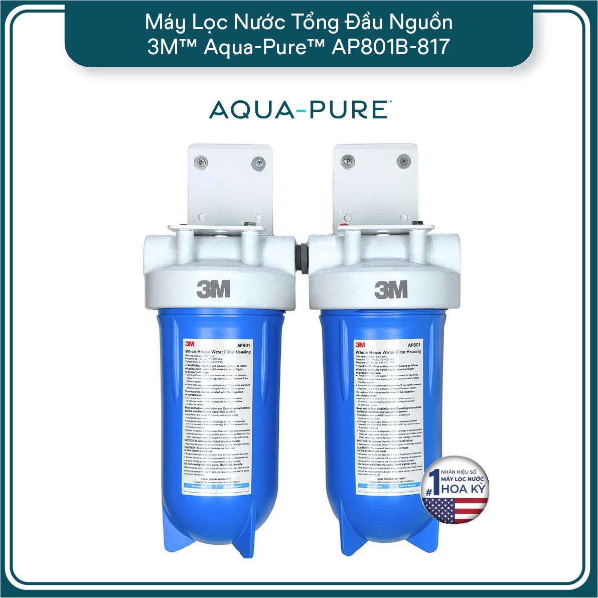 Lọc tổng đầu nguồn cao cấp Aqua-Pure™ AP801B-817