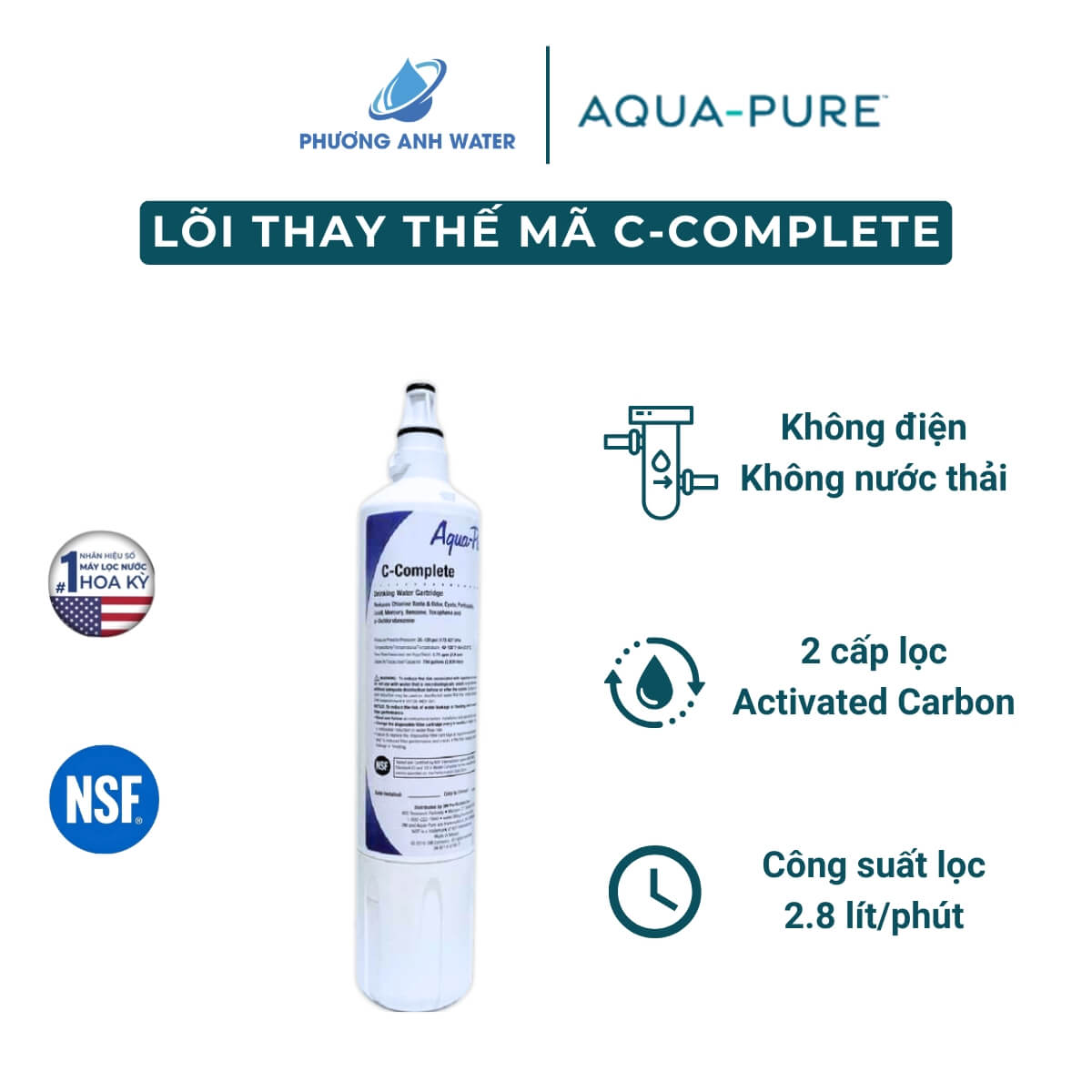 Máy lọc nước Nano Aqua-Pure™ CTM-02 để bàn