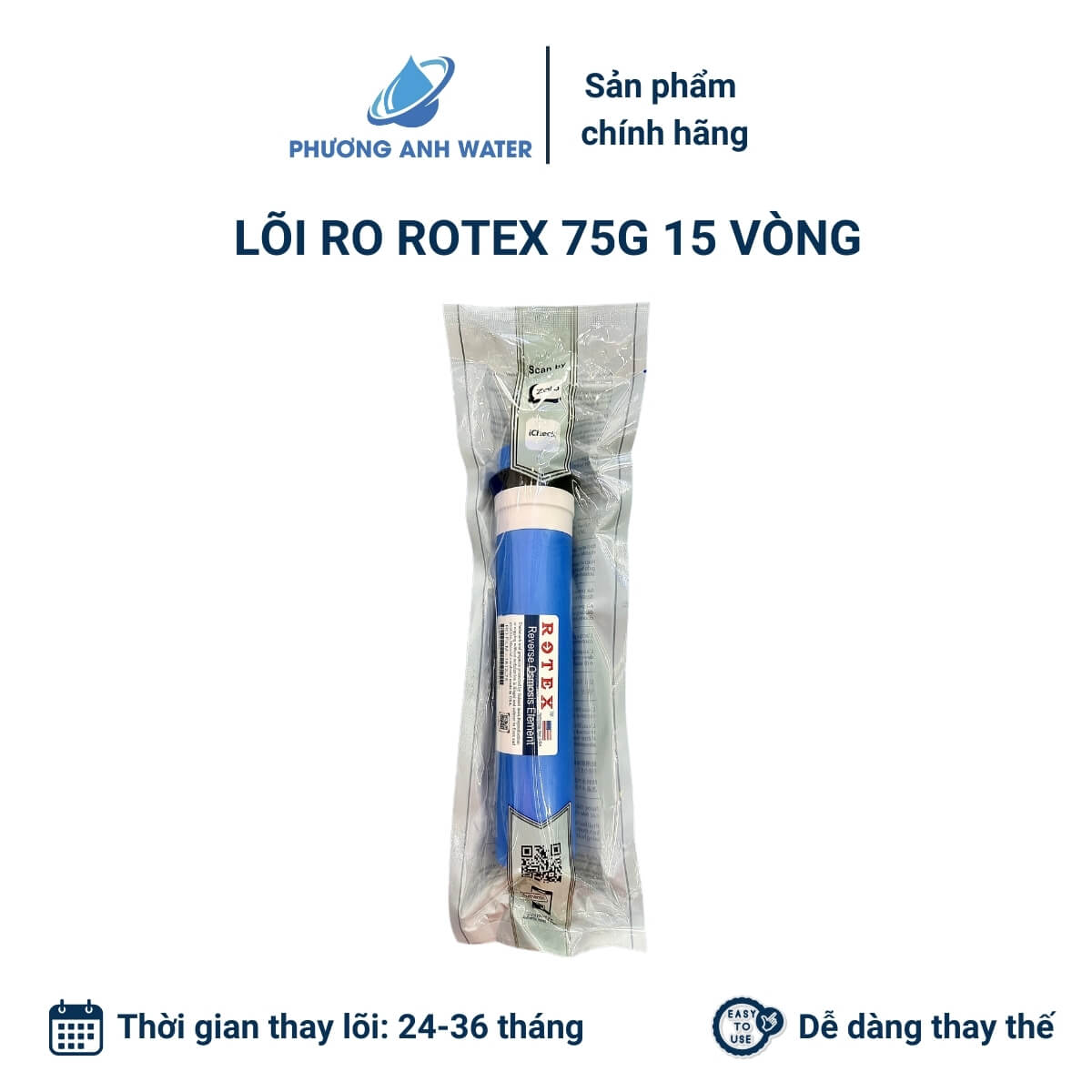 Màng RO Rotex 75G 15 vòng