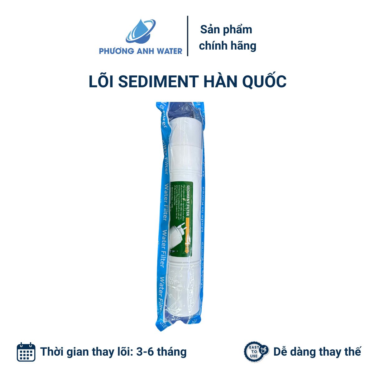 Bộ lõi lọc UF Hàn Quốc đúc nối nhanh kiểu I và kiểu U