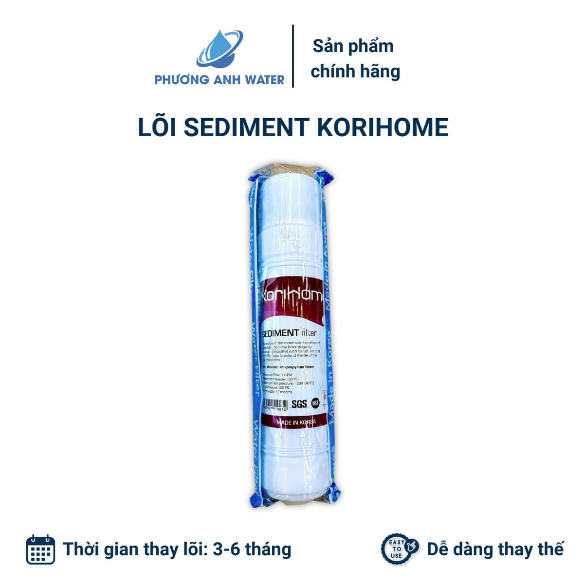 Lõi đúc nối nhanh chính hãng Korihome Hàn Quốc