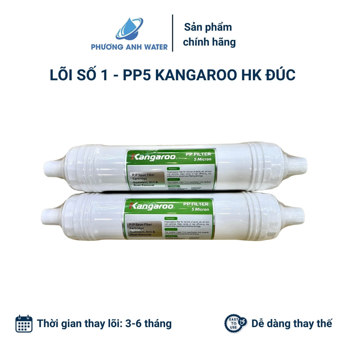 Bộ lõi 123 đúc nối nhanh HK chính hãng Kangaroo
