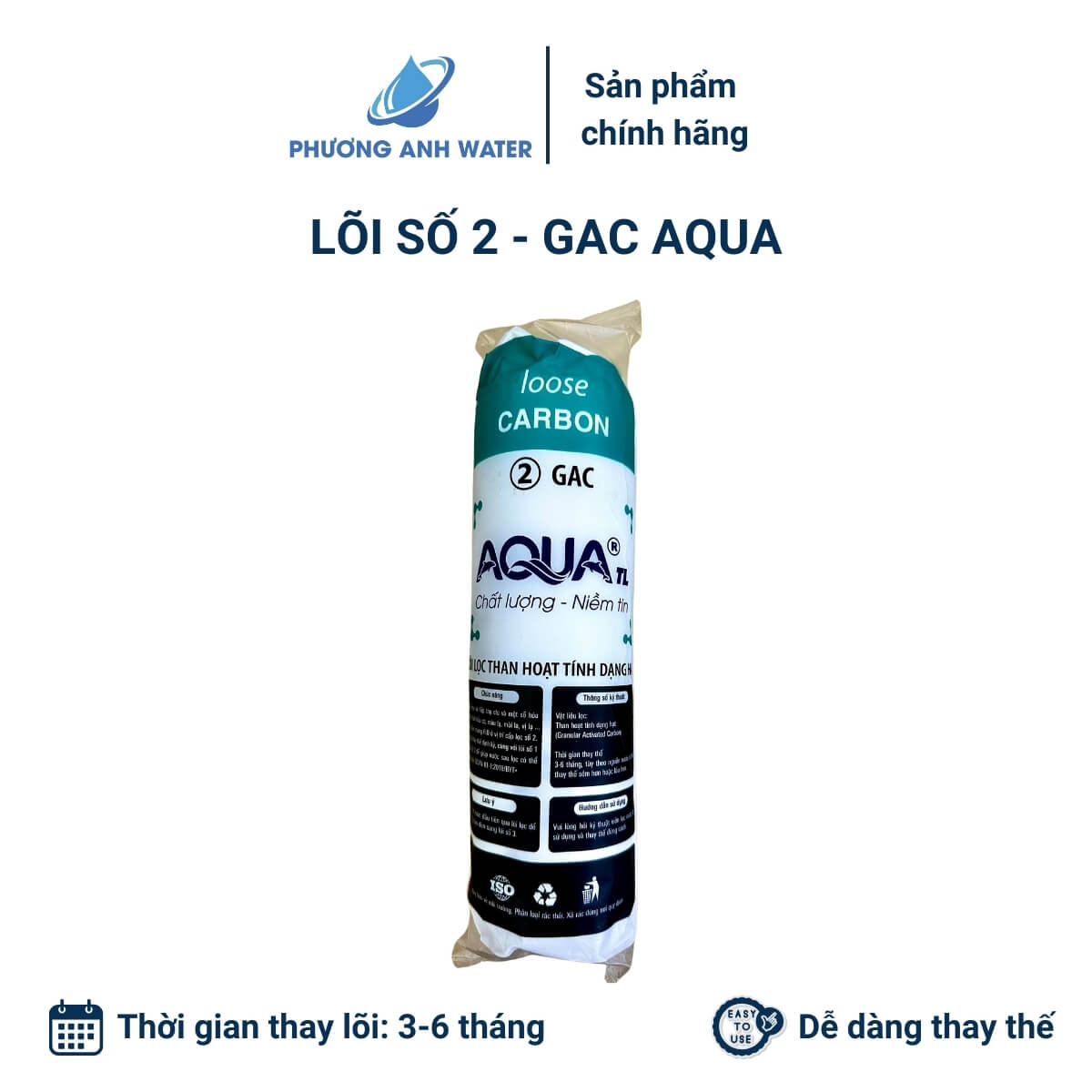 Bộ lõi lọc thô 123 Aqua