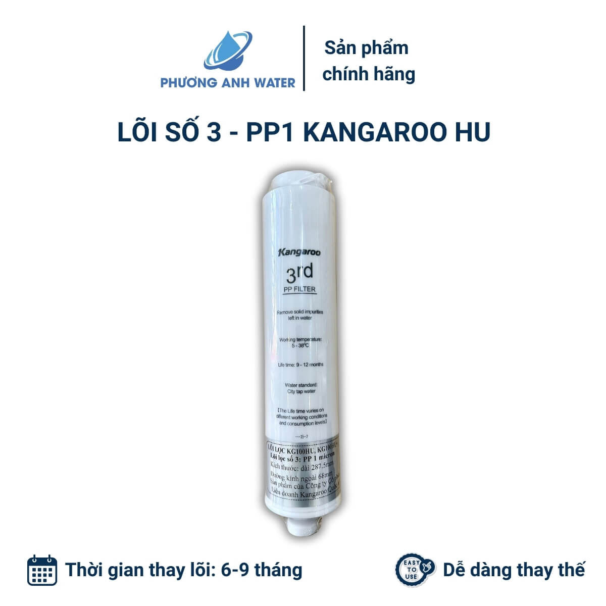 Bộ lõi 123 Kangaroo HU đúc nối nhanh