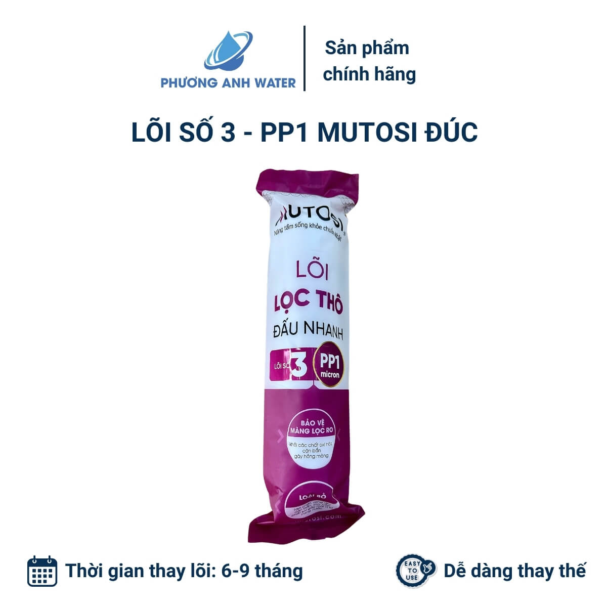 Bộ lõi đúc 123 nối nhanh chính hãng Mutosi
