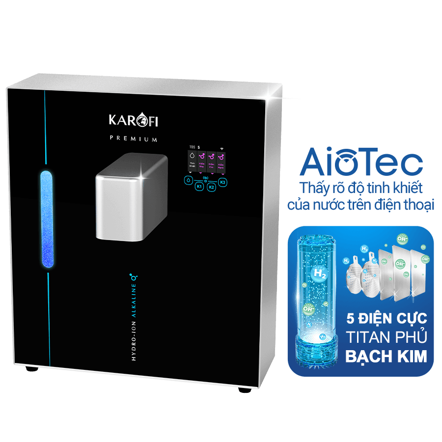 Máy chuyển đổi Hydro-ION Kiềm Karofi KAE-S18