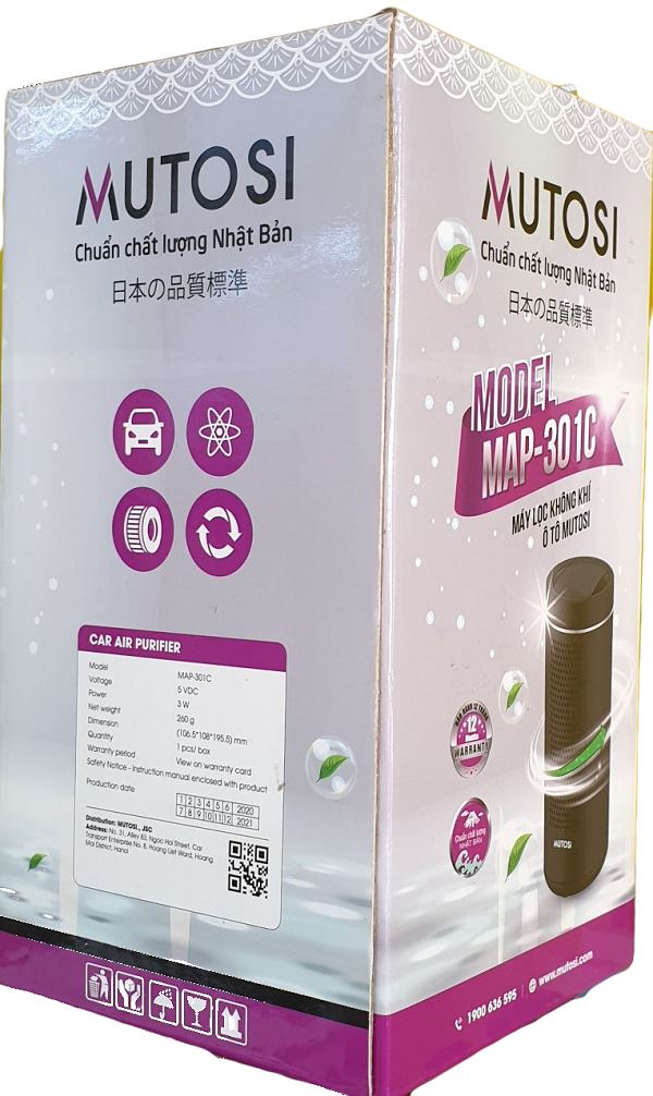 Máy lọc không khí ô tô Mutosi MAP-301C