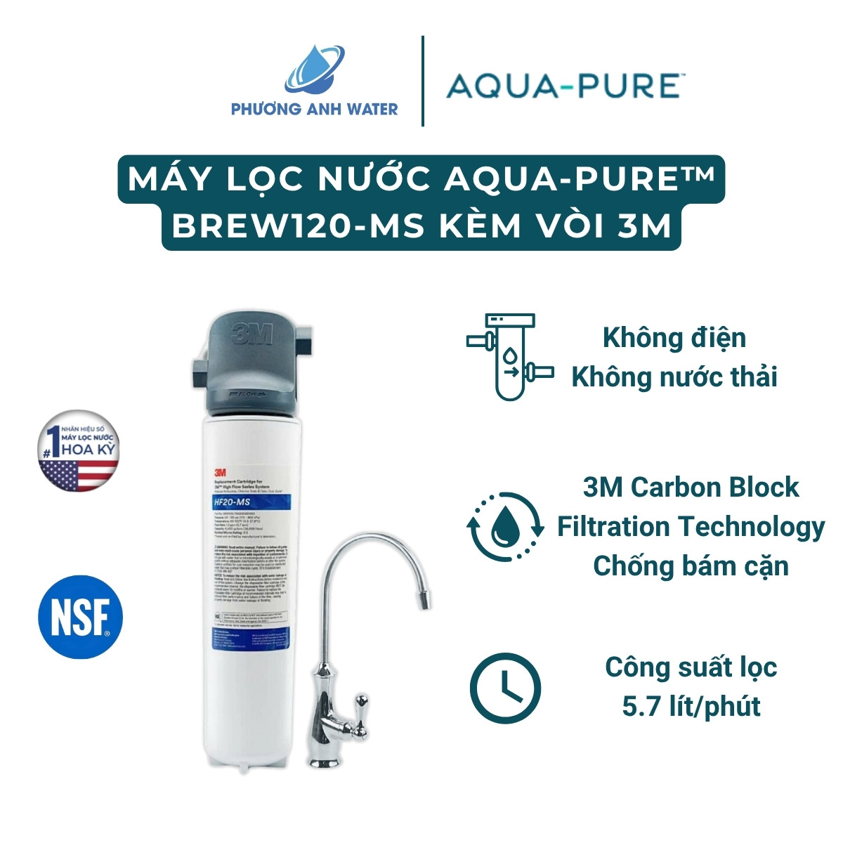 Máy lọc nước Nano Aqua-Pure™ BREW120-MS