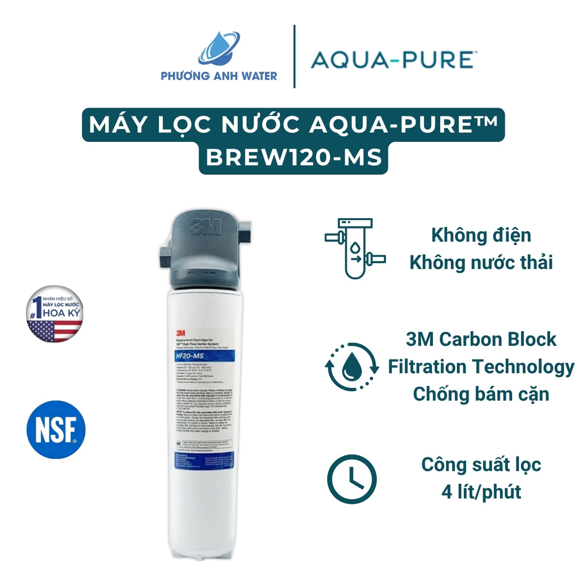 Máy lọc nước Nano Aqua-Pure™ BREW120-MS