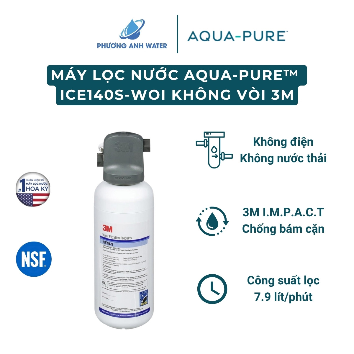 Máy lọc nước Nano Aqua-Pure™ ICE140S-WOI