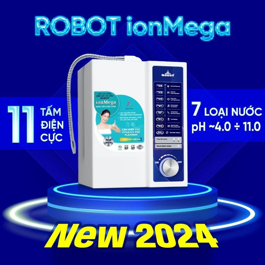 Máy lọc nước ION Kiềm Robot IONMEGA 117 để bàn