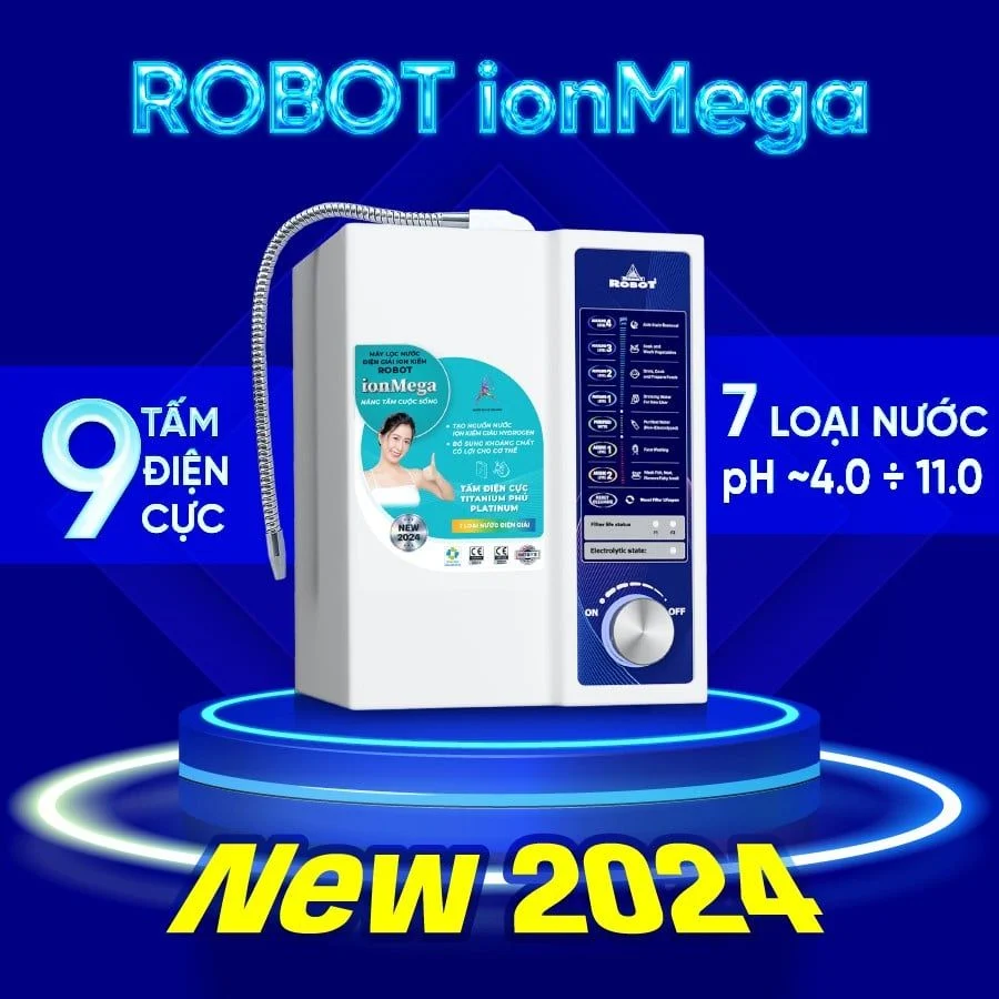 Máy lọc nước ION Kiềm Robot IONMEGA 97 để bàn