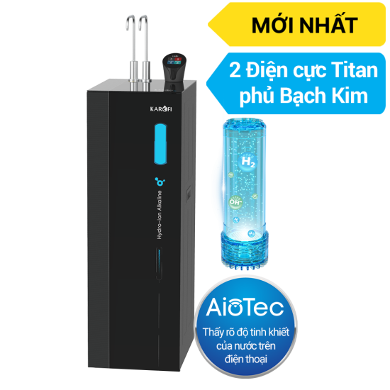Máy lọc nước Karofi nóng lạnh Hydro-ION KAE-S86 12 lõi