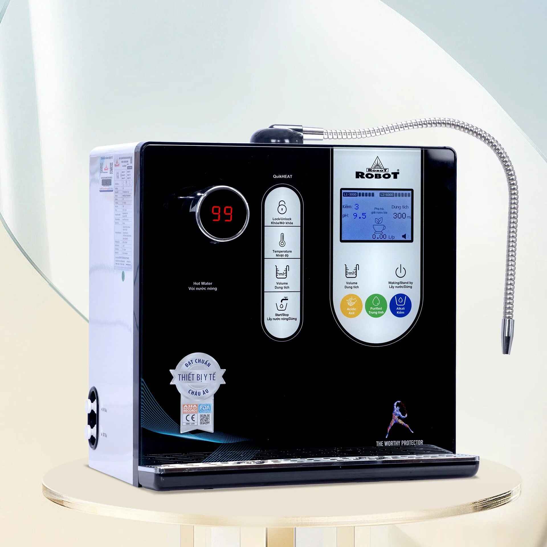 Máy lọc nước ION Kiềm Robot IONSMART 510 để bàn