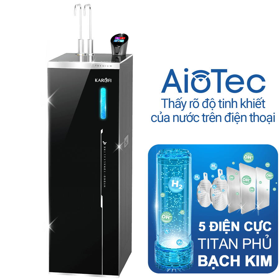 Máy lọc nước Karofi nóng lạnh Hydro-ION KAE-S86 PRO 12 lõi