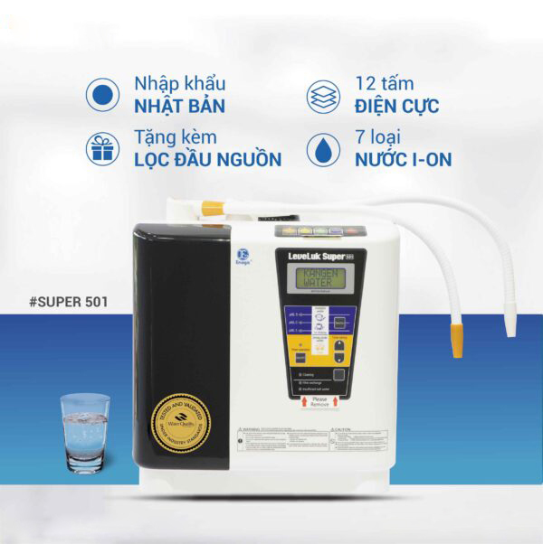 Máy lọc nước ION Kiềm Kangen Leveluk Super 501