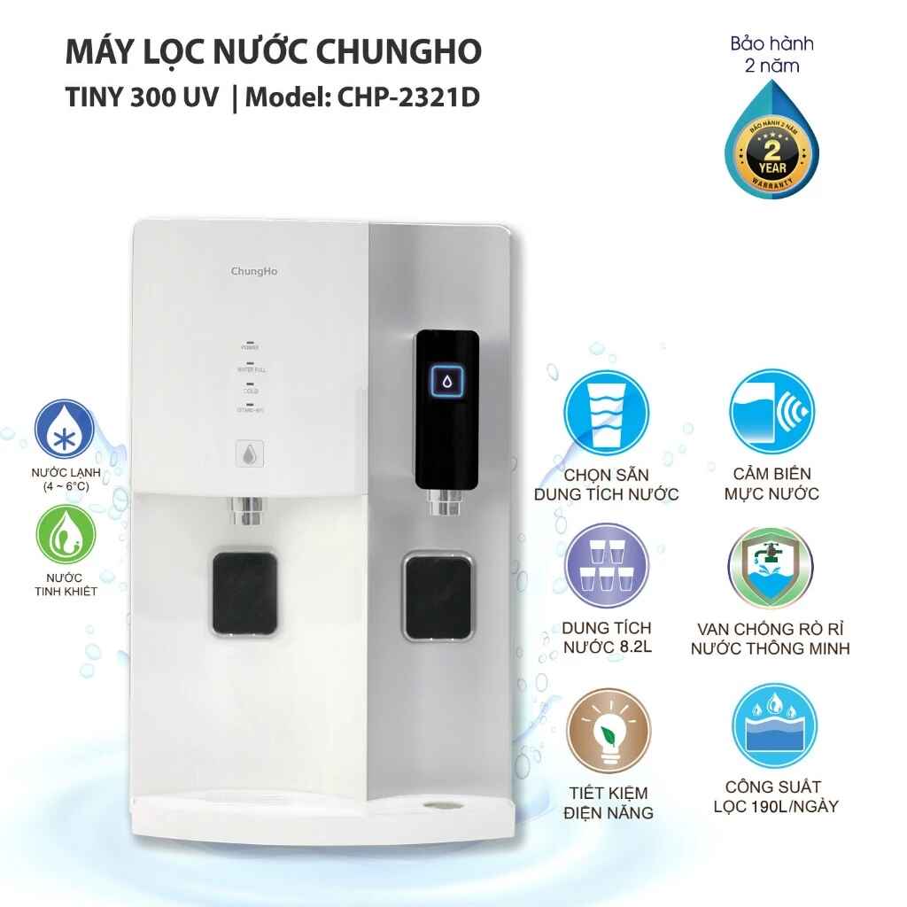Máy lọc nước lạnh nguội ChungHo Tiny 300 UV