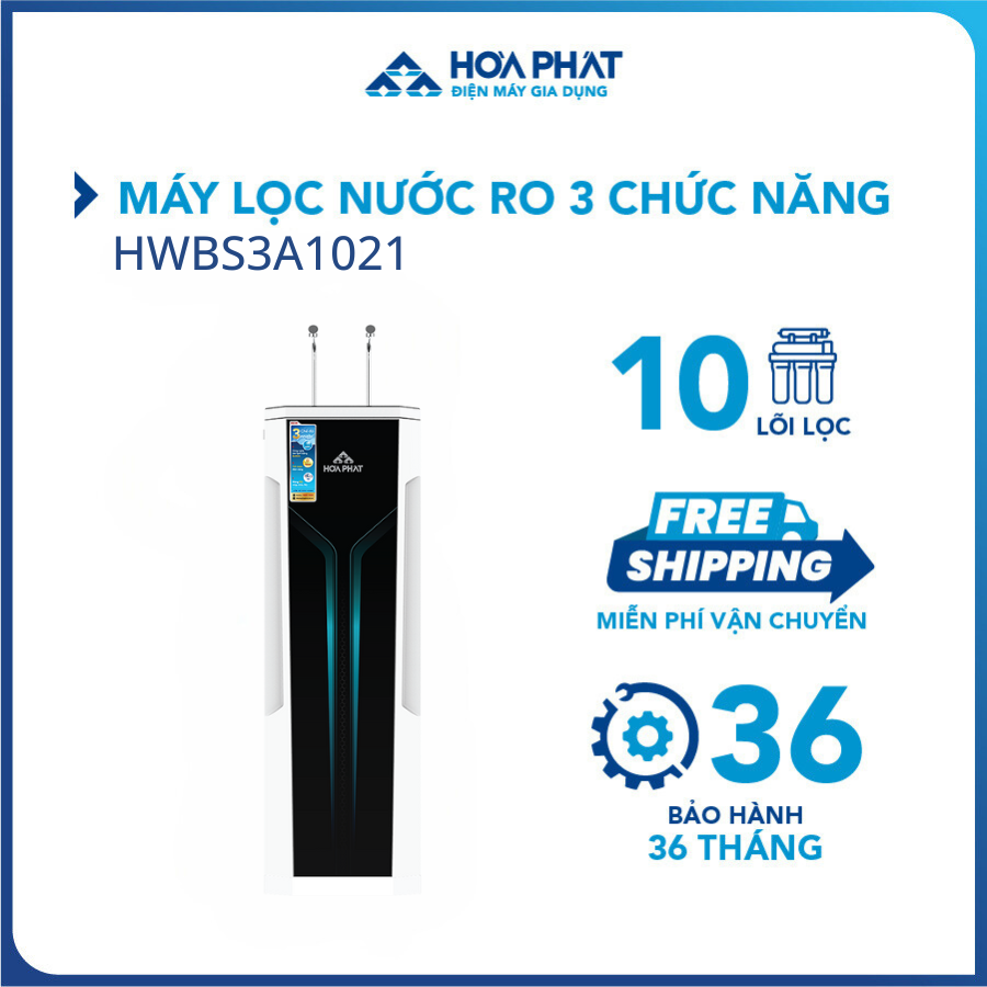 Máy lọc nước nóng lạnh Hòa Phát HWBS3A1021 10 lõi