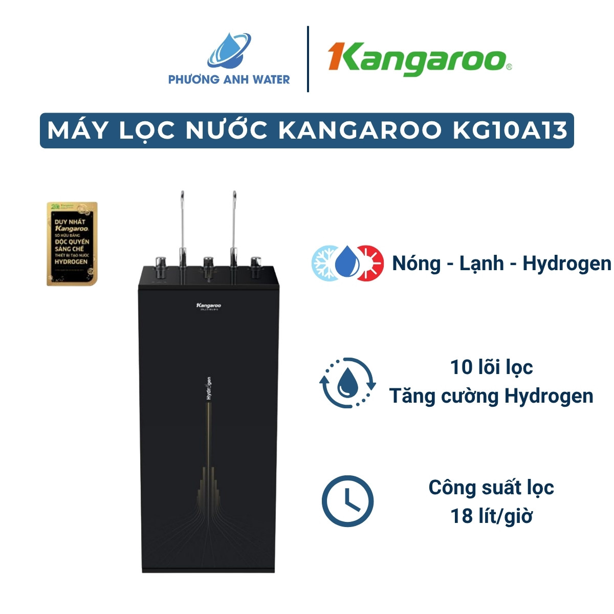 Máy lọc nước nóng lạnh Kangaroo KG10A13 10 lõi