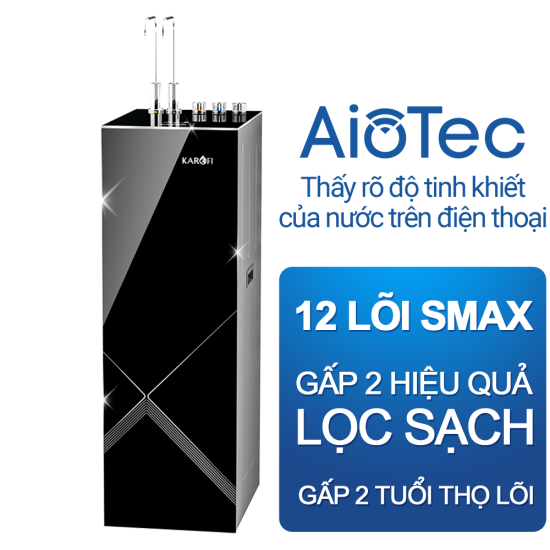 Máy lọc nước nóng lạnh Karofi KAD-M82 12 lõi