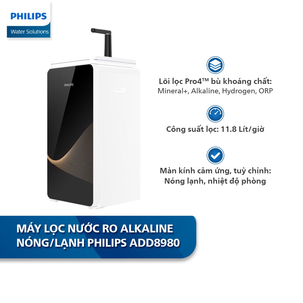 Máy lọc nước nóng lạnh Philips ADD8980/74 6 lõi