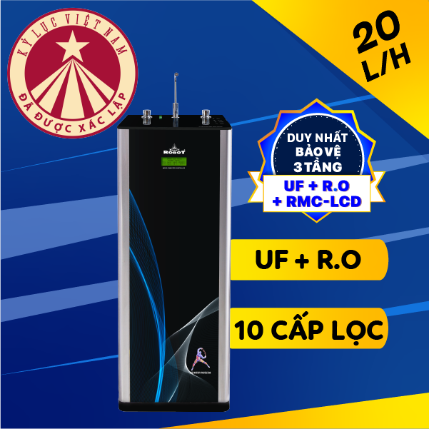 Máy lọc nước nóng lạnh Robot ELITE PRO 7410GQ-UR 10 lõi