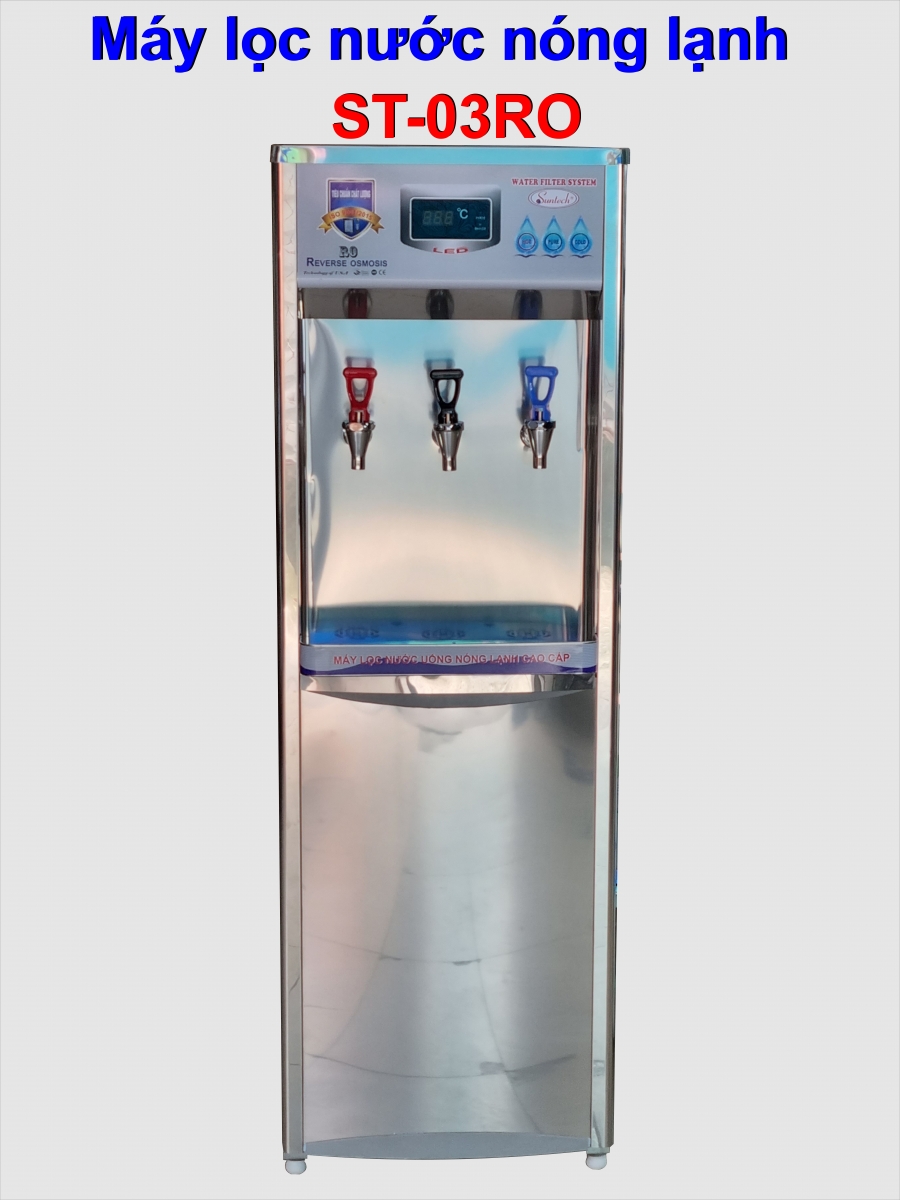 Máy lọc nước 3 vòi nóng lạnh nguội Suntech ST-03RO 6 lõi