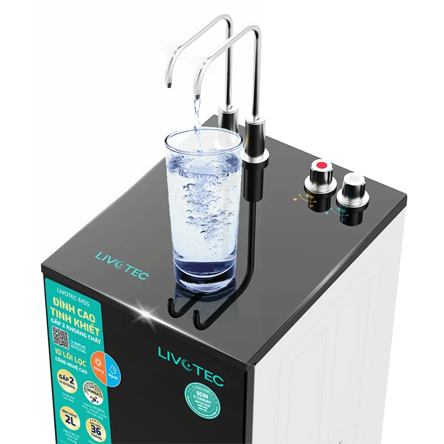 Máy lọc nước nóng nguội Livotec 615S 10 lõi