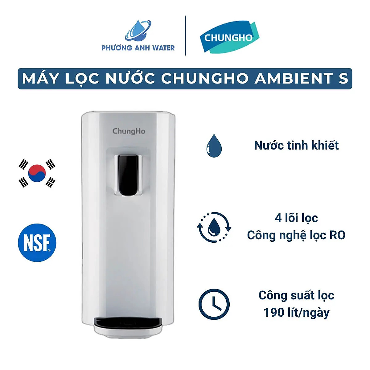 Máy lọc nước RO ChungHo Ambient S 4 lõi