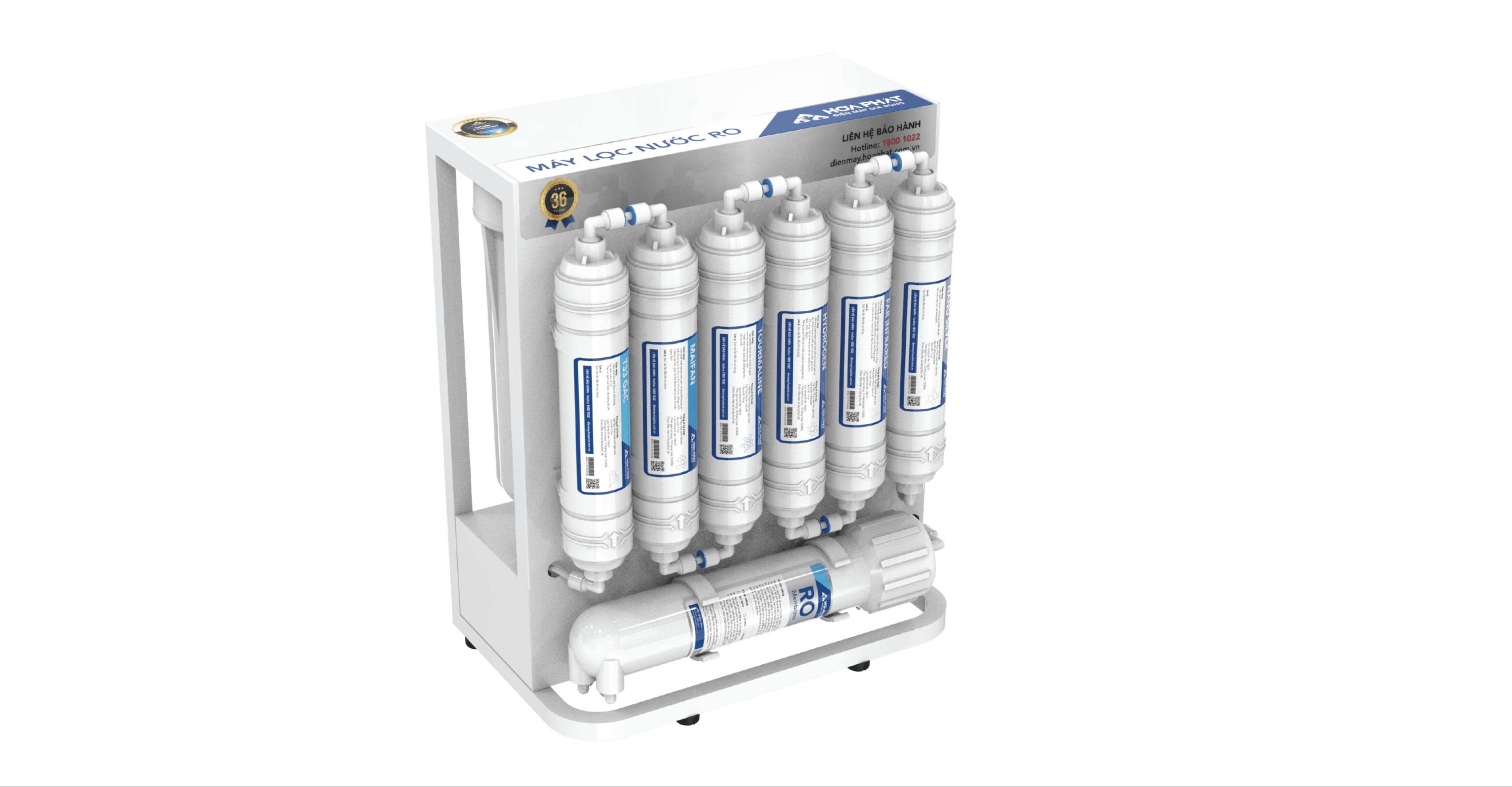 Máy lọc nước RO Hòa Phát HWU1A1022 để gầm 10 lõi