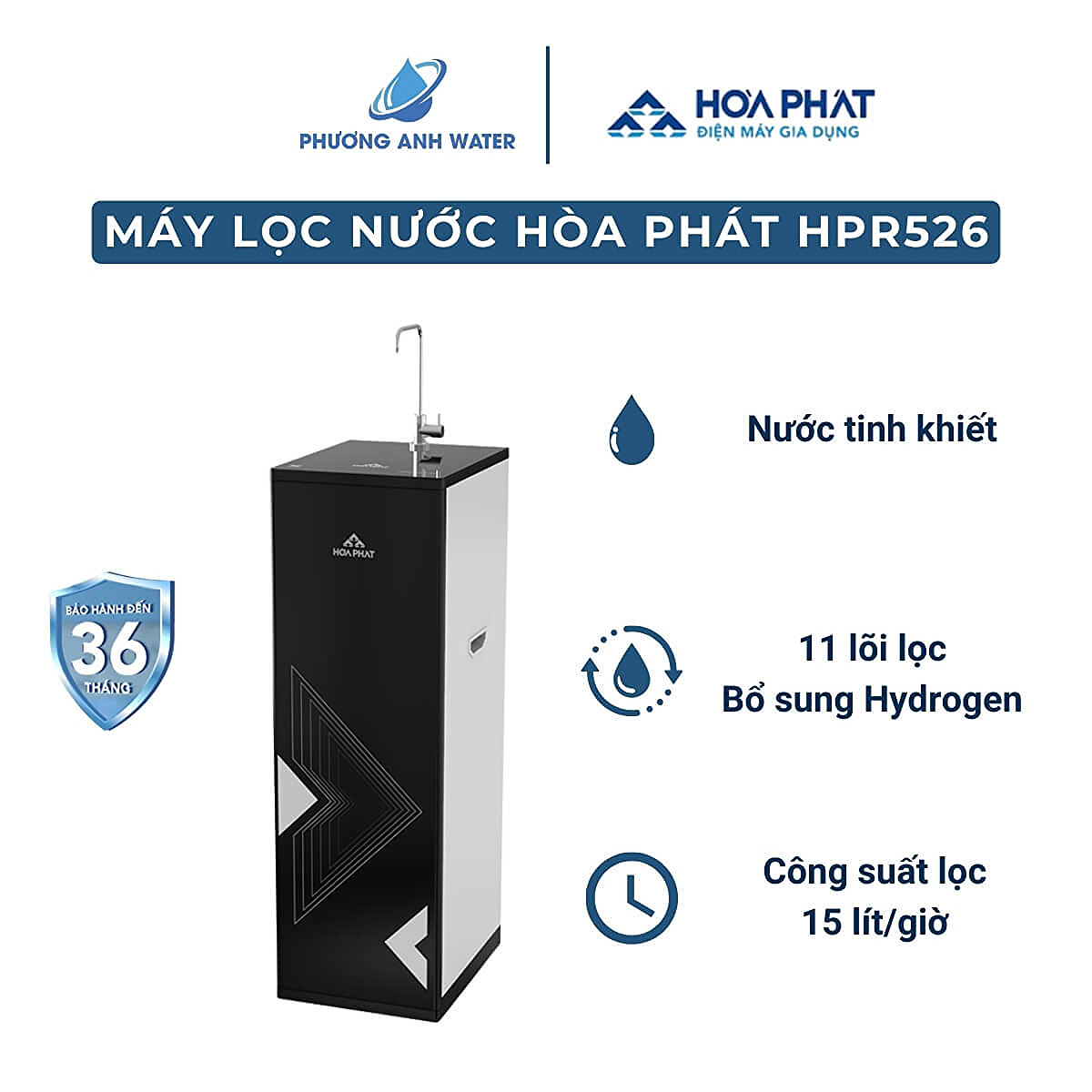 Máy lọc nước RO Hòa Phát HPR526 11 lõi