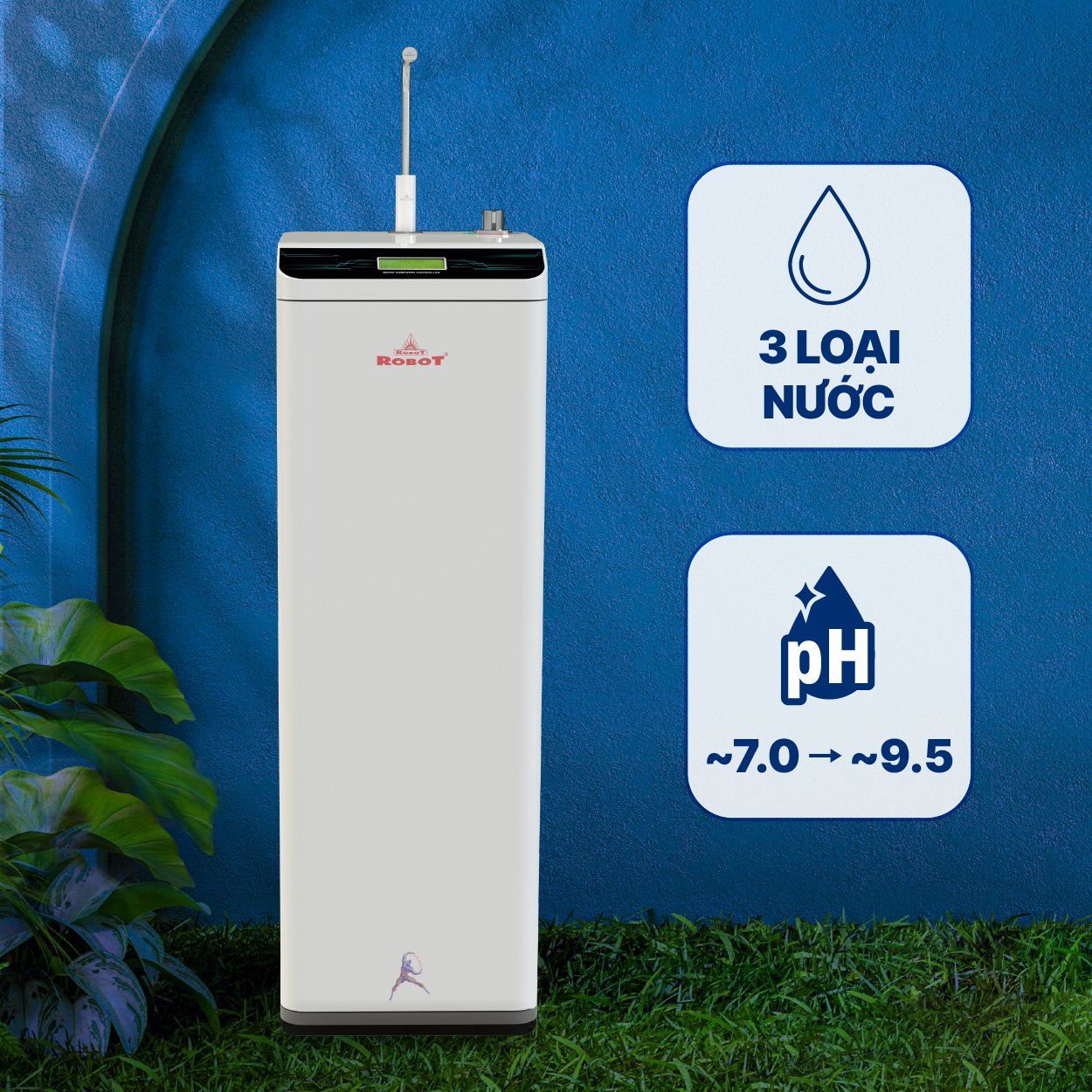 Máy lọc nước RO Hydrogen Kiềm Robot HYDROMEGA-9